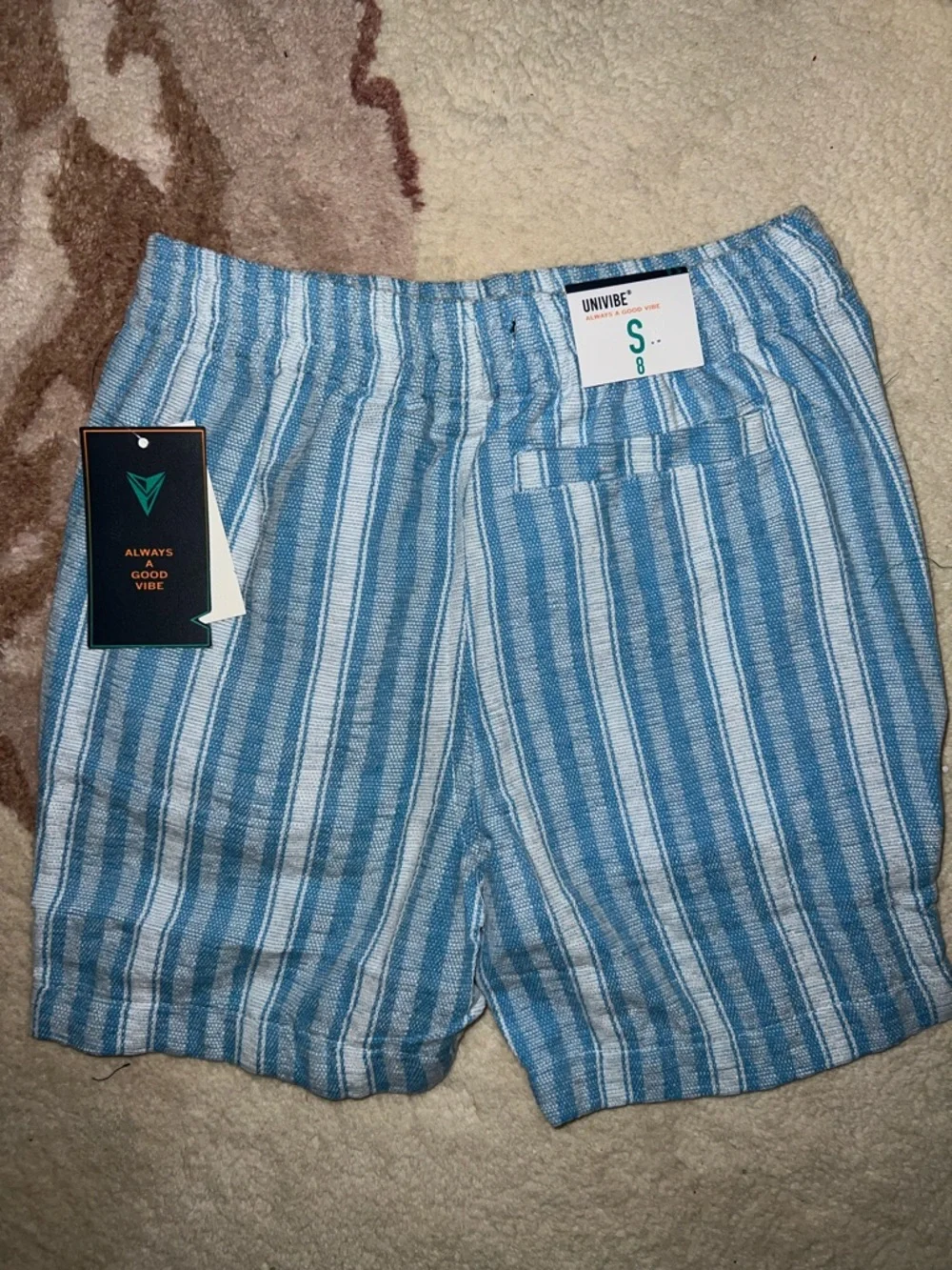 NEW Univibe Short Sleeve Boys Matching Set Button Down with Drawstring Shorts